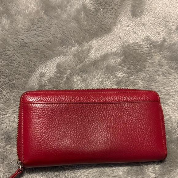 Kate Spade Cherry Red Zip Wallet - Picture 4 of 4